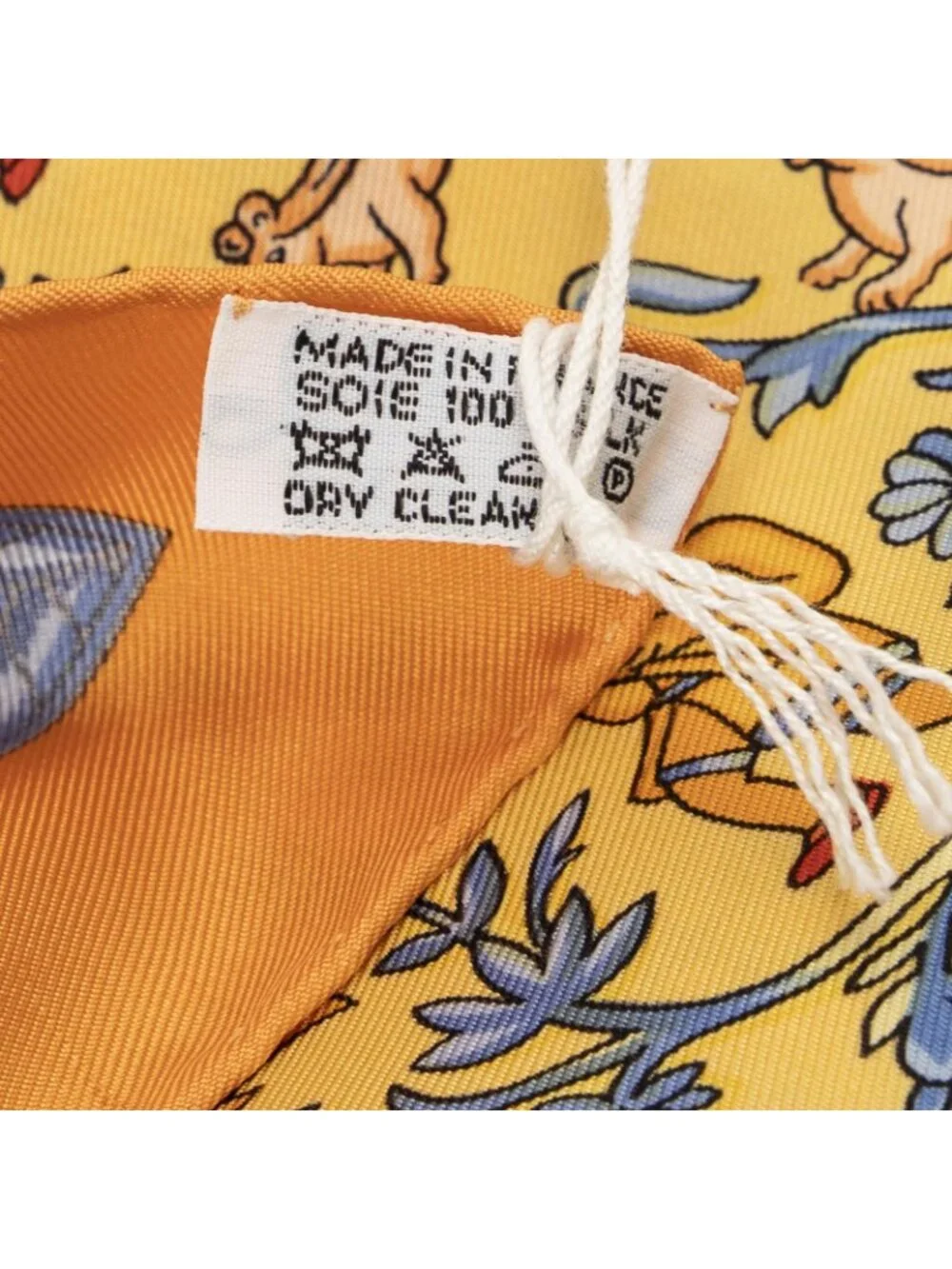 ★SOLD★ Hermes Scarf Orange Green Blue Silk - Picture 5 of 5